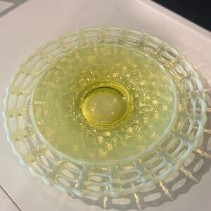 Depression glass plate